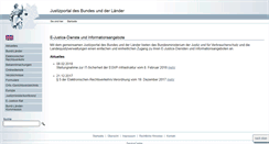 Desktop Screenshot of justiz.de